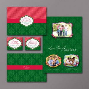 Striped Holiday Photo Card